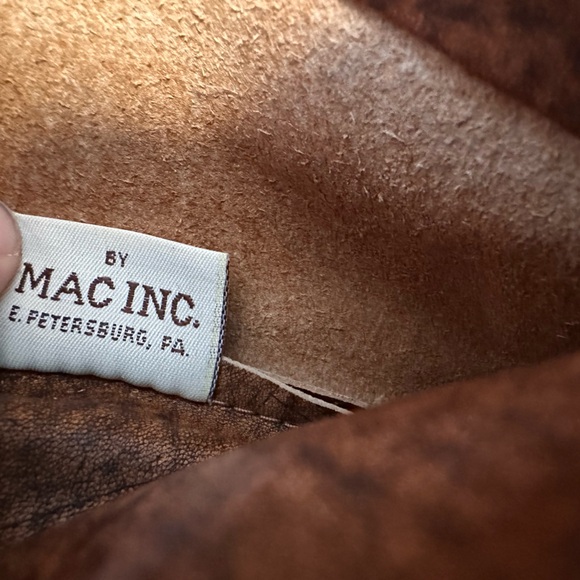 MacClay Leather Distressed Brown Crossbody Bag Handmade Sm 4x6 Marbled Rustic - Picture 10 of 15